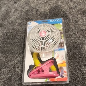Pink Clip-On Stroller Fan